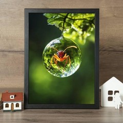 8×10 Fine Art Photo Print Leafcutter Ant Inside Raindrop Impossible Wildlife Pic