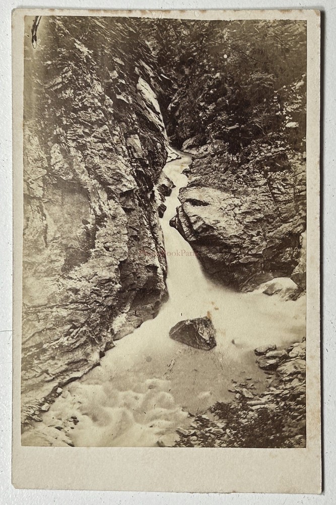 Italy Cascade Fondo c1860 Photo CDV “Fotografia G.Pirazzi Maffiola” Vintage