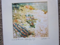 ONE Colorful CAPE MAY NJ BEACH Art Photograph, signed dated PRINT 11×14 matte