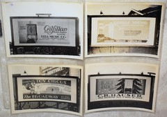 FABULOUS COLLECTION 1920’S FOSTER & KLEISER BILLBOARD PHOTOS (46) ORIGINALS