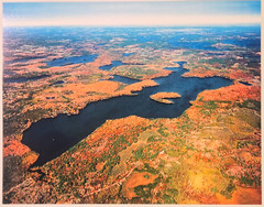 Squirrel Lake, Minocqua Wisconsin, Oneida County, Aerial Photo. Frame Optional.