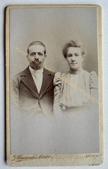 orig. CDV Photo Photograph Picture Old Circa 1870 Sage Lyon Couple