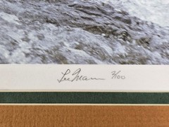 VTG Signed Ltd Ed Photograph (#2/100) Alaskan Grizzly Bear by Lee Mann ~ COA