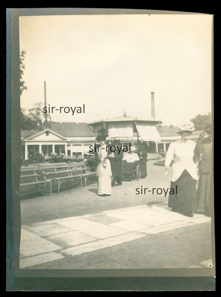 Františkovy Lázně around 1910 – Spa Garden – Czech Republic – Photo 9x12cm