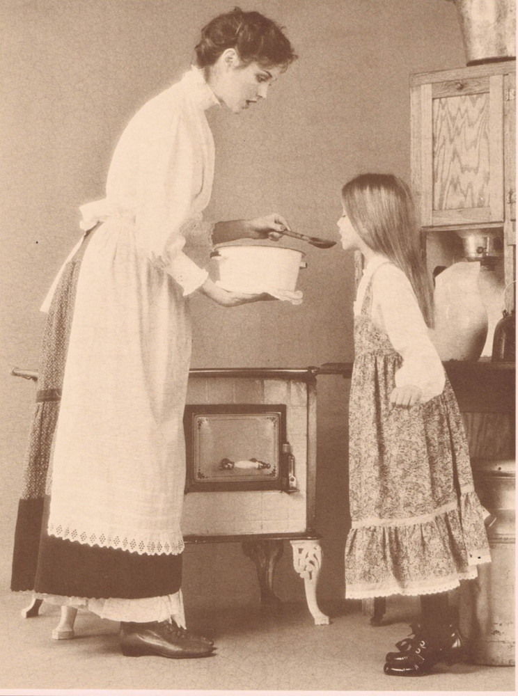 NEWLY FOUND! HENDRICKSON B&W SEPIA PHOTO PRINT Daughter Tasting Mom’s Food 11×14