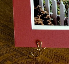 5×7 Romania Garden Print / Double Burgundy/Cream Mat (Fits 8×10 Frame)