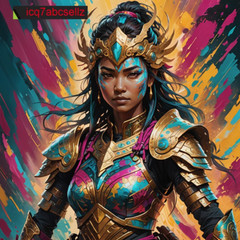 Digital Image -Photo Wallpaper Background Desktop Art – Fantasy Female Warrior