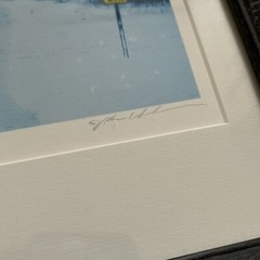 “Moose Crossing” Custom Framed Photo of Moose in Vermont (2000, Original Print)
