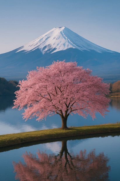 Cherry Blossom Mt. Fuji – Sakura Tree Japan