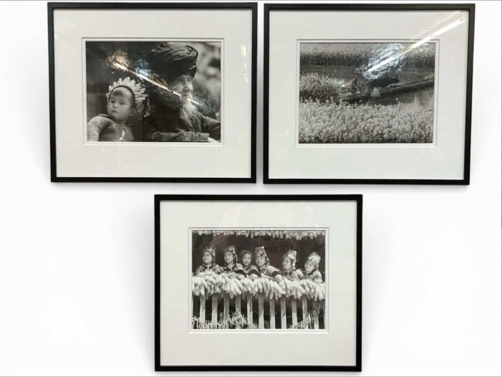 3 Professionally Framed & Matted China Photographer Kang Xuesong’s Works，photos