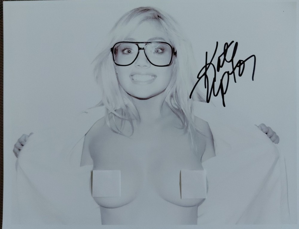 KATE UPTON * Playboy & SI Model Hand Signed B&W 8×10 Autograph
