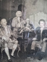 The Tone Masters. Haydn, Mozart, Handel, Beethoven. by Hans Temple. Framed Pict