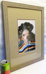 CHIHUAHUA Dog ART PHOTOGRAPH MEXICAN GARB Framed Portrait
