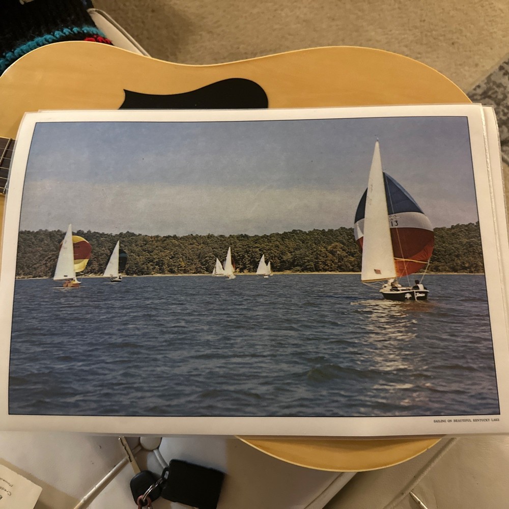 Sailing On Beautiful Kentucky Lake Art Photo Placement