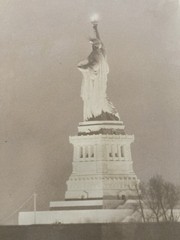 Vintage New York City Statue of Liberty Framed Photo