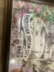 City Of Paris 38x27in Frame With Parisian Dream City And The Mona Lisa Big Frame