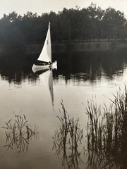 Arthur Gray Standard Oil Photographer Cleveland Ohio Americana Sailboat on Lake!