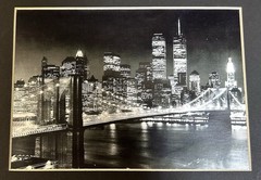 Lot Of 4 Matted Photo Prints Of NYC New York City Skyline 8×10