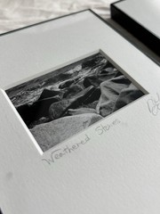 3 Black & White Minimal Modern Framed Photo Art Nature Titled Artist Signed