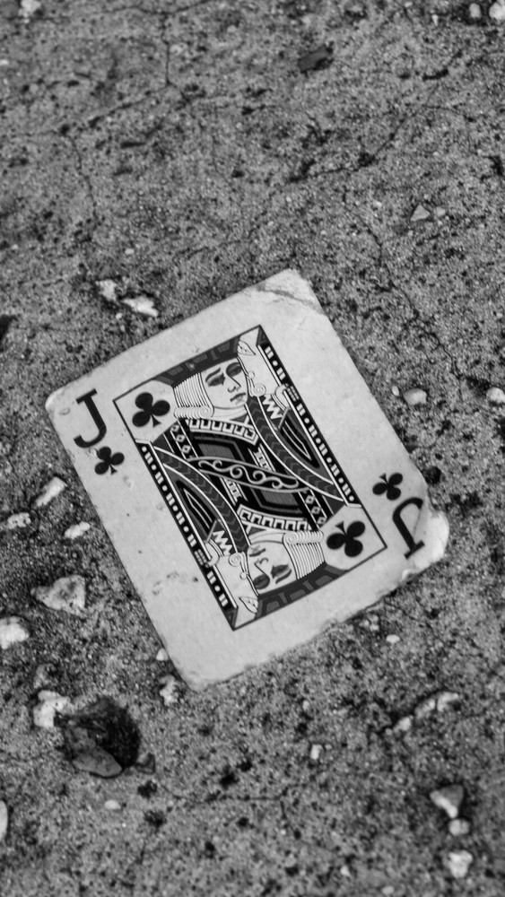 Street Photography, Joker, playing card, glossy, printed, 8×10 in