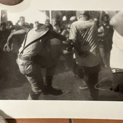 Photograph Silver Gelatin Print Janine Gordon 20×24″ B/W Mosh Pit SkinHead Skank