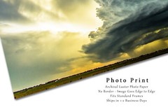 Storm Photography Print – Picture of Supercell Thunderstorm in Oklahoma