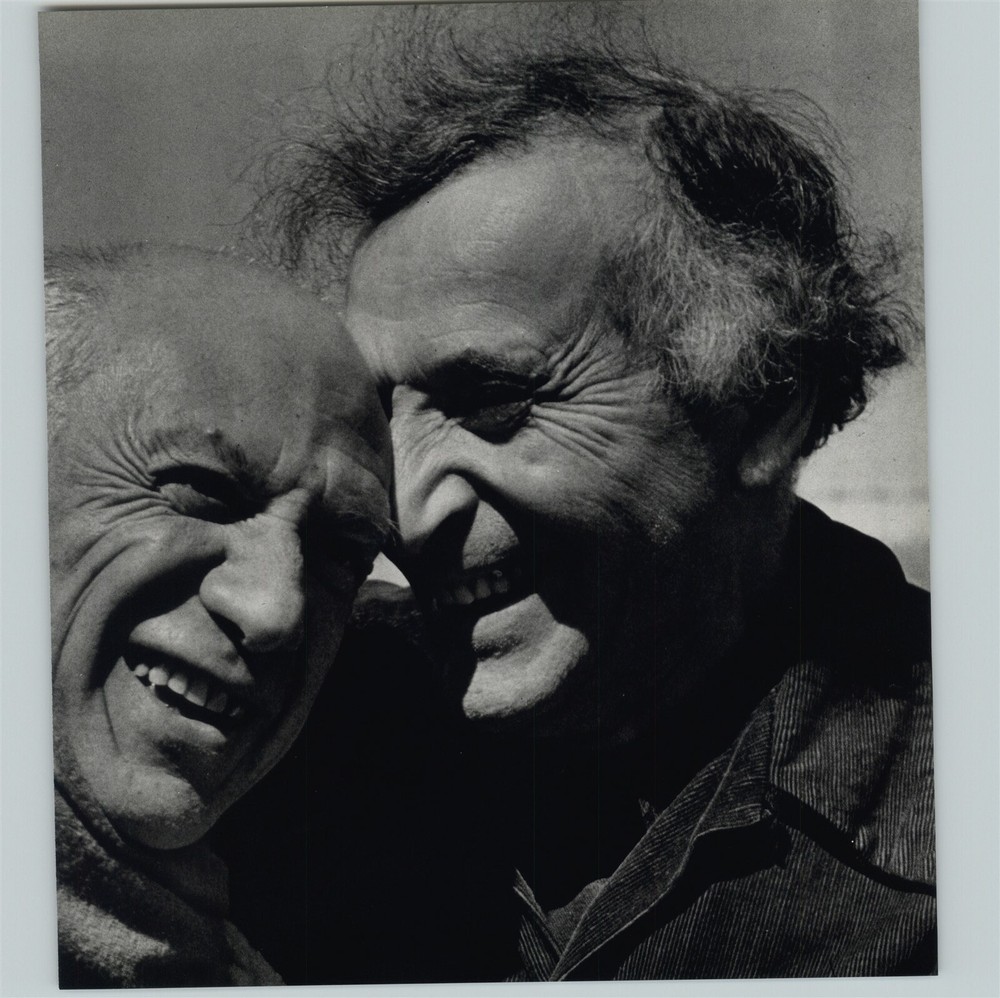 1972 1955 Philippe Halsman Pablo Picasso and Marc Chagall Art Photo Gravure