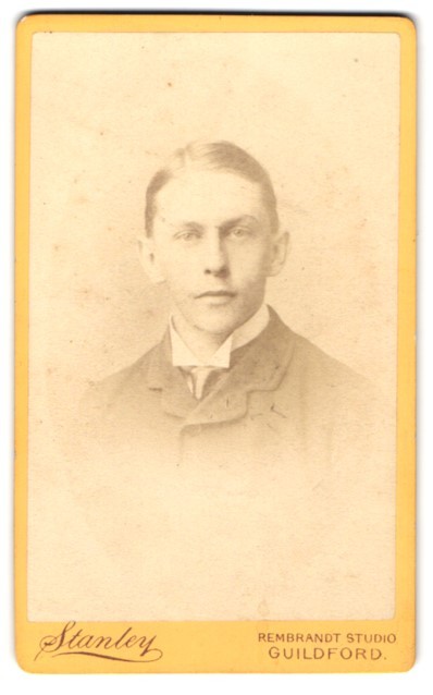 Photograph Stanley, Guildford, Hospital Street, Portrait of a Young Man