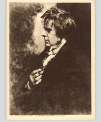 «Self Portrait Photograph-By DO Hill» Orig 1918 Photogravure David Octavius Hill