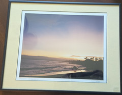 Ron A. Roth Signed Photo Nightfall – The Sea Ranch Matted & Framed Seascape