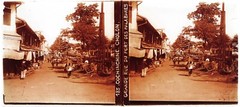Vietnam Cochin-China Cholon Road c1900 Photo Stereo Plate Glasses P24L3n