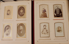 Antique Photo Album 63 Sepia Portrait Photos Women Family Rabin France 1888
