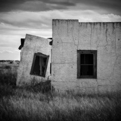 Fine Art Photography, 10×10 print, black & white, Deserted Dwellings, Calhan, CO