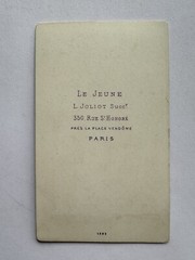 orig. CDV photo photograph old picture woman lady fashion around 1870 La Jeune Paris