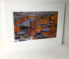 Fine Art Photograph Vermillion River with Autumn’s Reflections Signed & Matted
