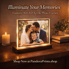 Personalized LED Acrylic Photo Frame Custom Picture Light Up Display Gift