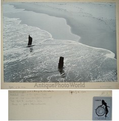 Rhythm of the waves beach view antique art photo boy William Wright