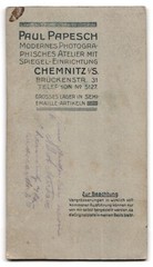Photograph Paul Papesch, Chemnitz, Brückenstraße 31, soldier in uniform with ski