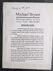 Vintage signed Michael Bryant Photography USA Art, Black & White Set Of 2