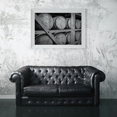 Bourbon Barrels Wall Art, Distillery Photo Print, Whiskey Art, Man Cave Decor