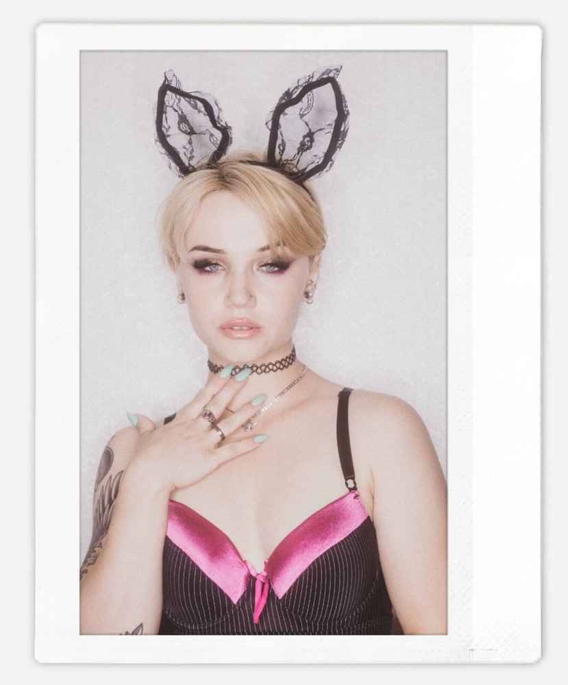 Art pinup bunny model Cheyanne Instax Wide Instant Film Print Fujifilm