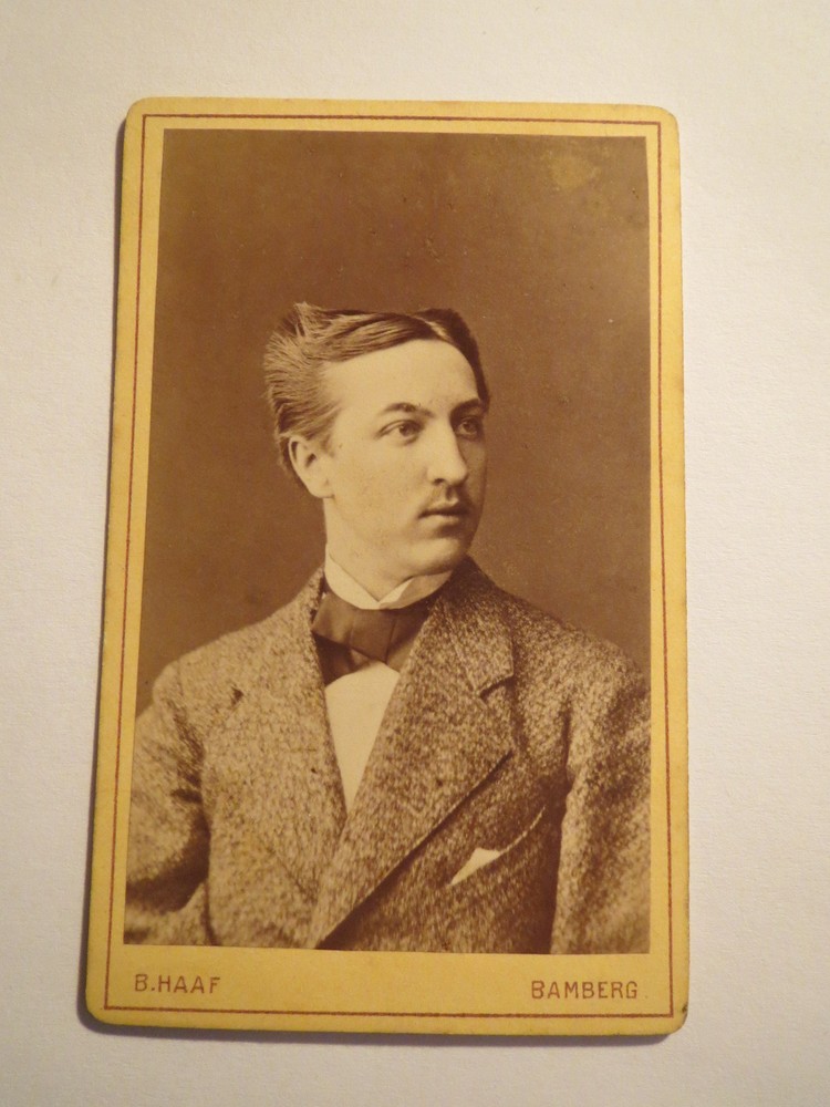 Bamberg – P. Oppelt as a student in Heidelberg in SS 1877 – CDV/Studentika