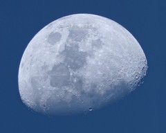 Daytime Moon, Wall Decor 8×10 inch Print Waxing Gibbous Phase 73 Percent M0799