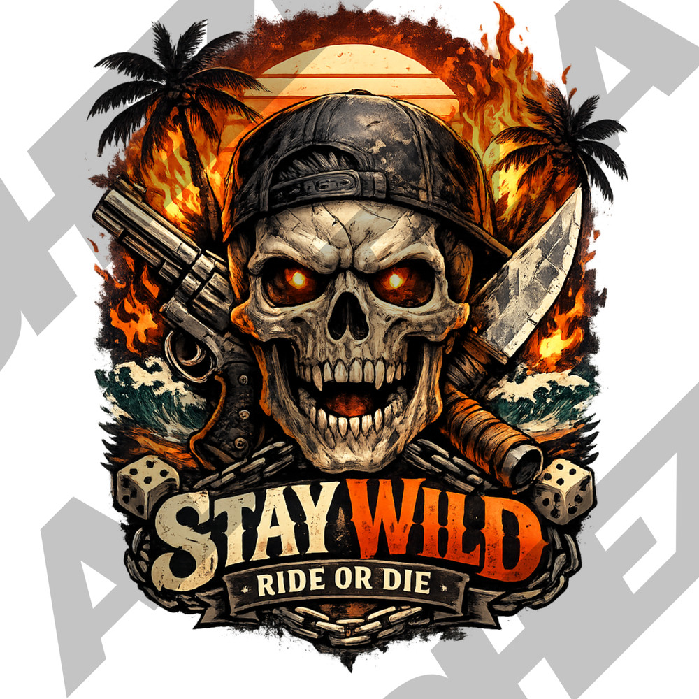 PNG Design for T-Shirt | Stay Wild | High Quality POD Graphic Digital