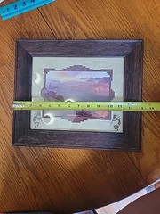 Sunstreak Lipan Point Grand Canyon Signed James Thompson Photo Framed Matted Art