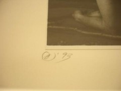 Original signed Photograph framed Paul Schroeder Denver Artist 1993 Male Nudes