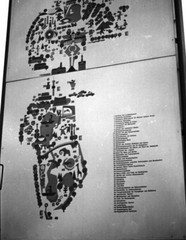 Old black negative overview map of a zoo or similar collection resolution-ed–f4-5