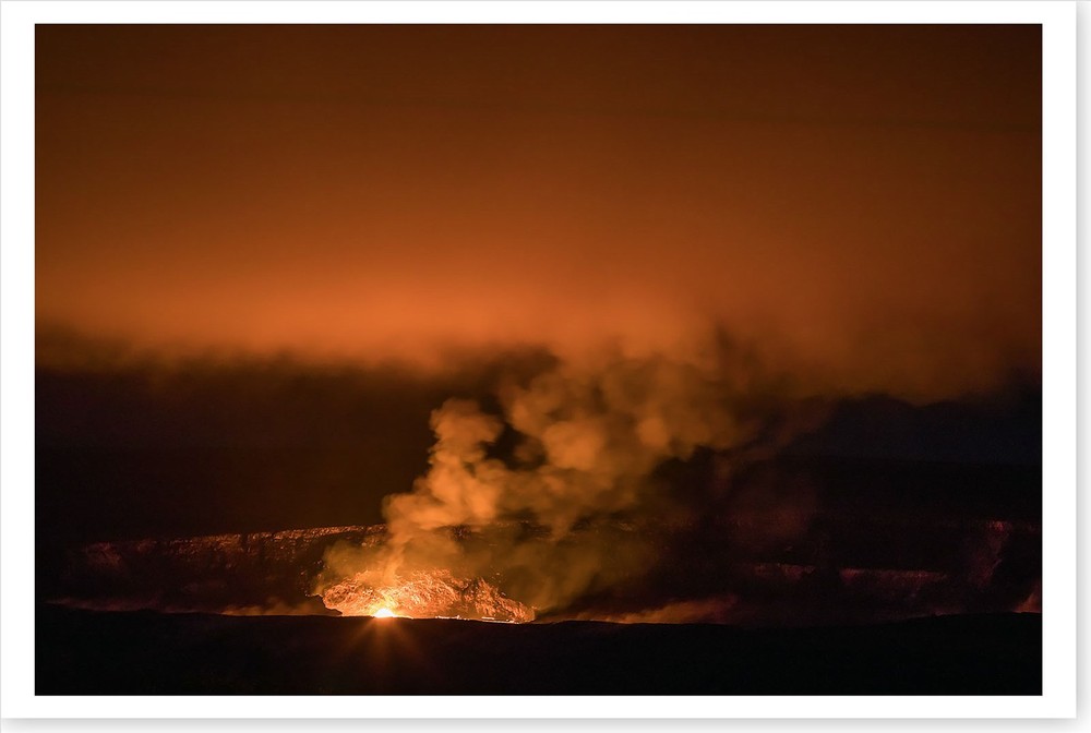 Halema‘uma‘u Lava Rises Kilauea Volcano 2018 Hawaii Silver Halide Photo