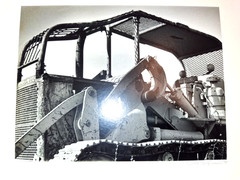 Vtg 1978 Gelatin Silver Lot of 2 Bulldozer Prints Signed 8×10 COA Fine Art Image