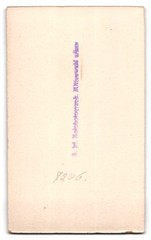 Photograph A. Irl, Mittenwald a.I., portrait girl in dress with white apron